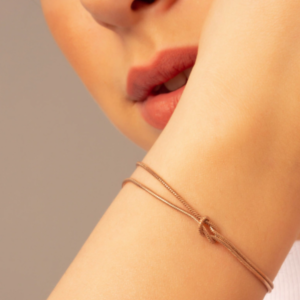 Pulseira Laço Dourada e Prateada
