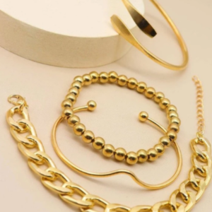 Pulseira de contas Minimalista 4peças